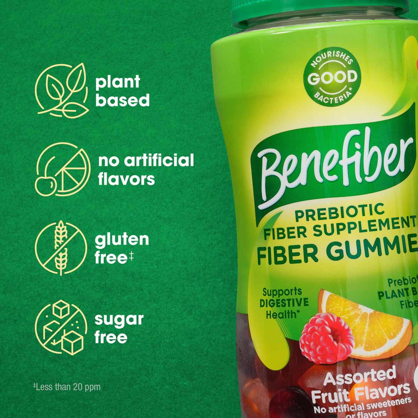 Benefiber Prebiotic Fiber Gummies - Fruit Flavors; image 3 of 9