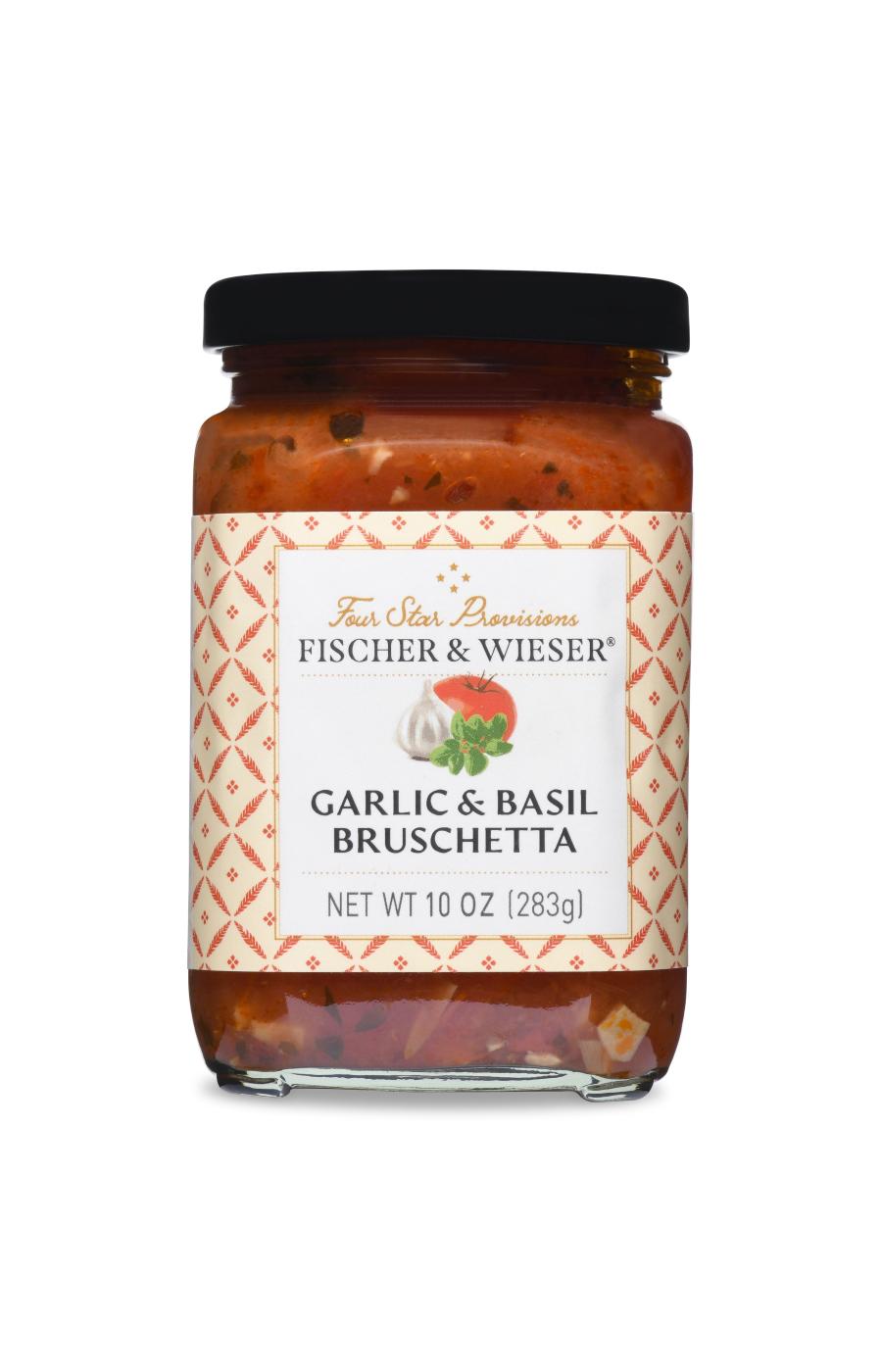 Fischer and Wieser Four Star Provisions Garlic & Basil Bruschetta; image 1 of 3