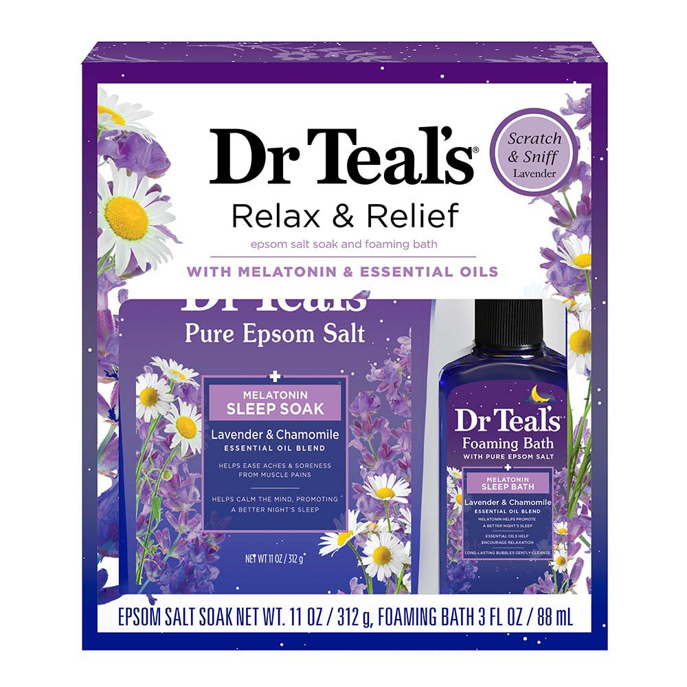 Dr Teal's Relax & Relief Bath Set Melatonin Shop Bath & skin care