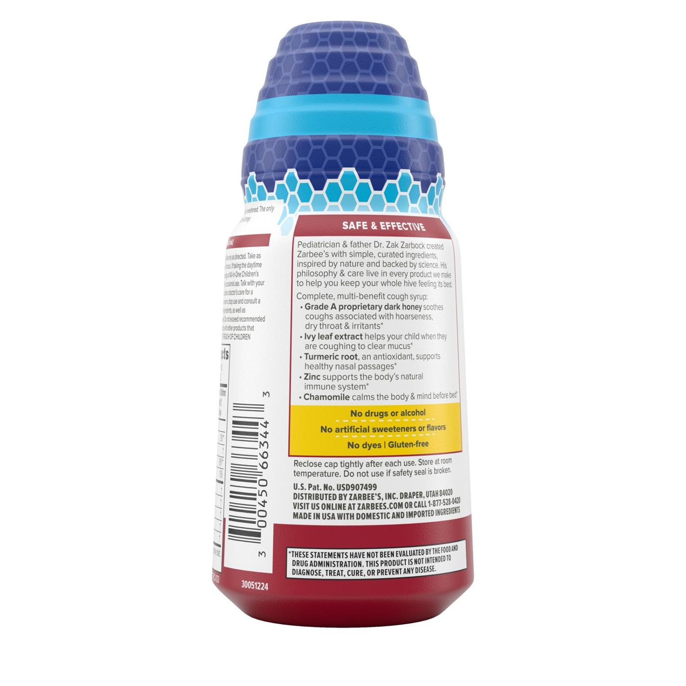 Zarbee's All-In-One Children's Nighttime Cough Syrup+; image 2 of 9