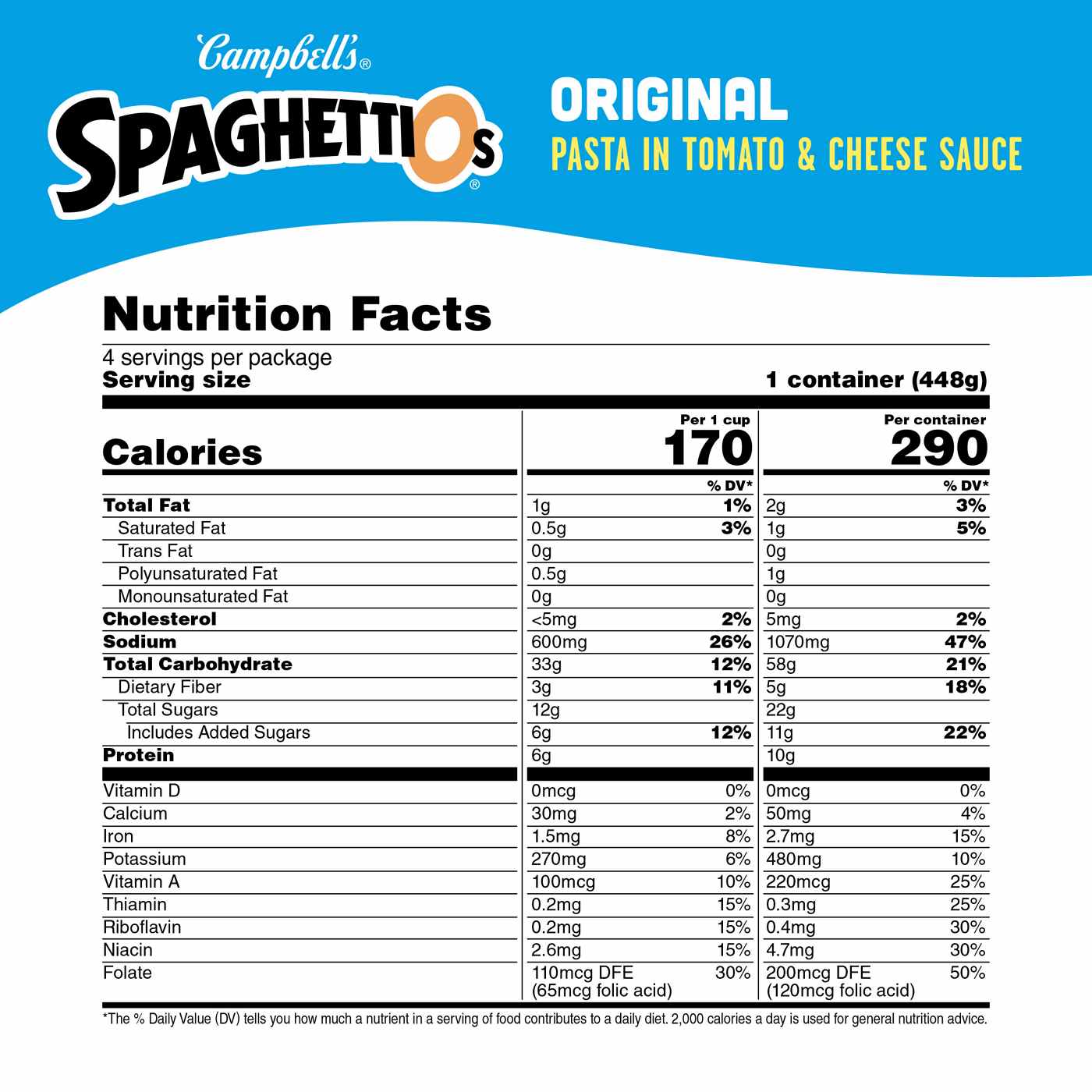 Campbell's SpaghettiOs Original Canned Pasta; image 4 of 8