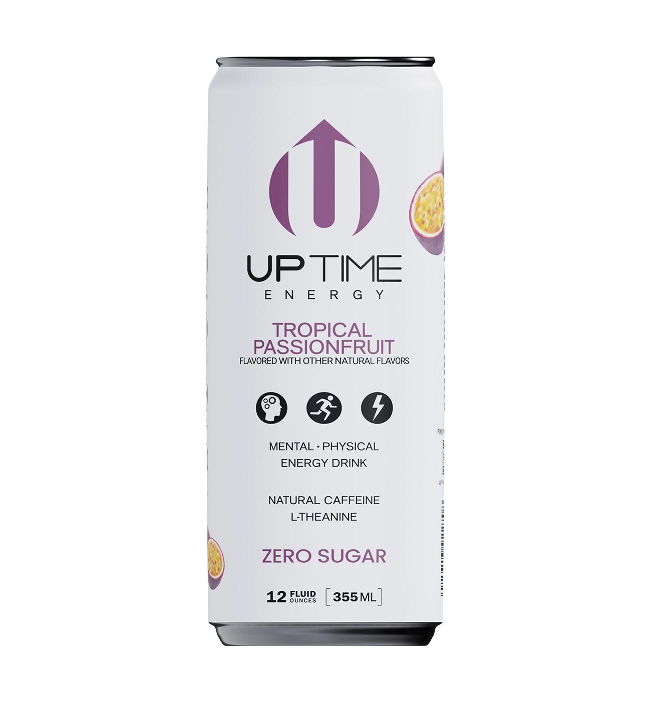 UPTIME Sugar Free Energy Drink - Tropical Passionfruit ; image 1 of 3