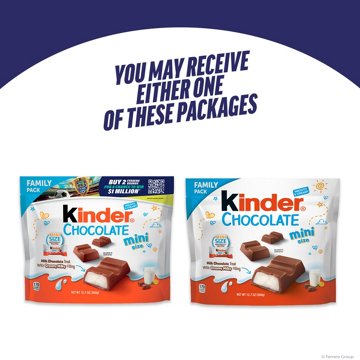 Kinder Chocolate Mini Candy Bars - Family Pack