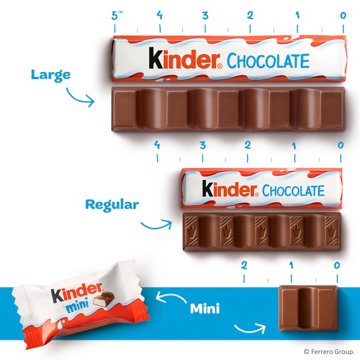 Kinder Chocolate Mini Candy Bars - Family Pack