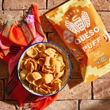 Siete Dairy Free Queso Grain-Free Puffs
