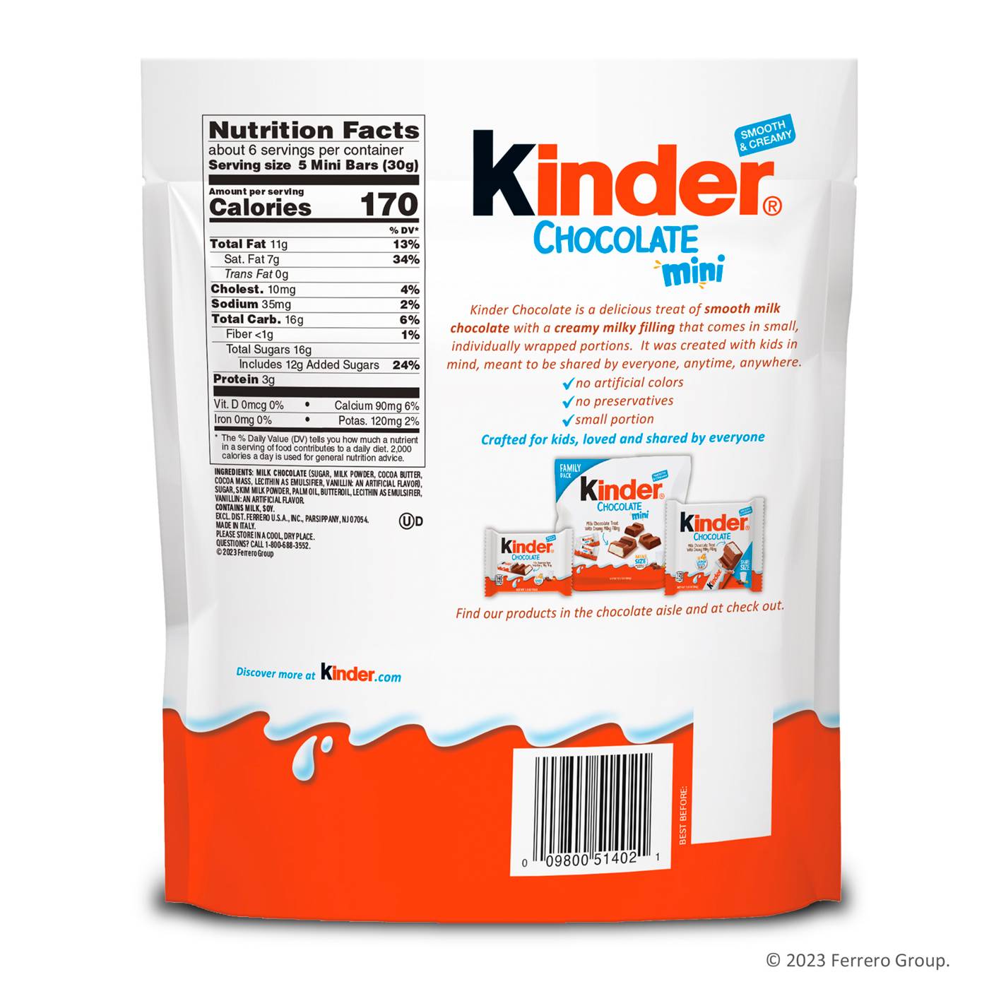 Kinder Chocolate Mini Candy Bars - Share Pack; image 3 of 9