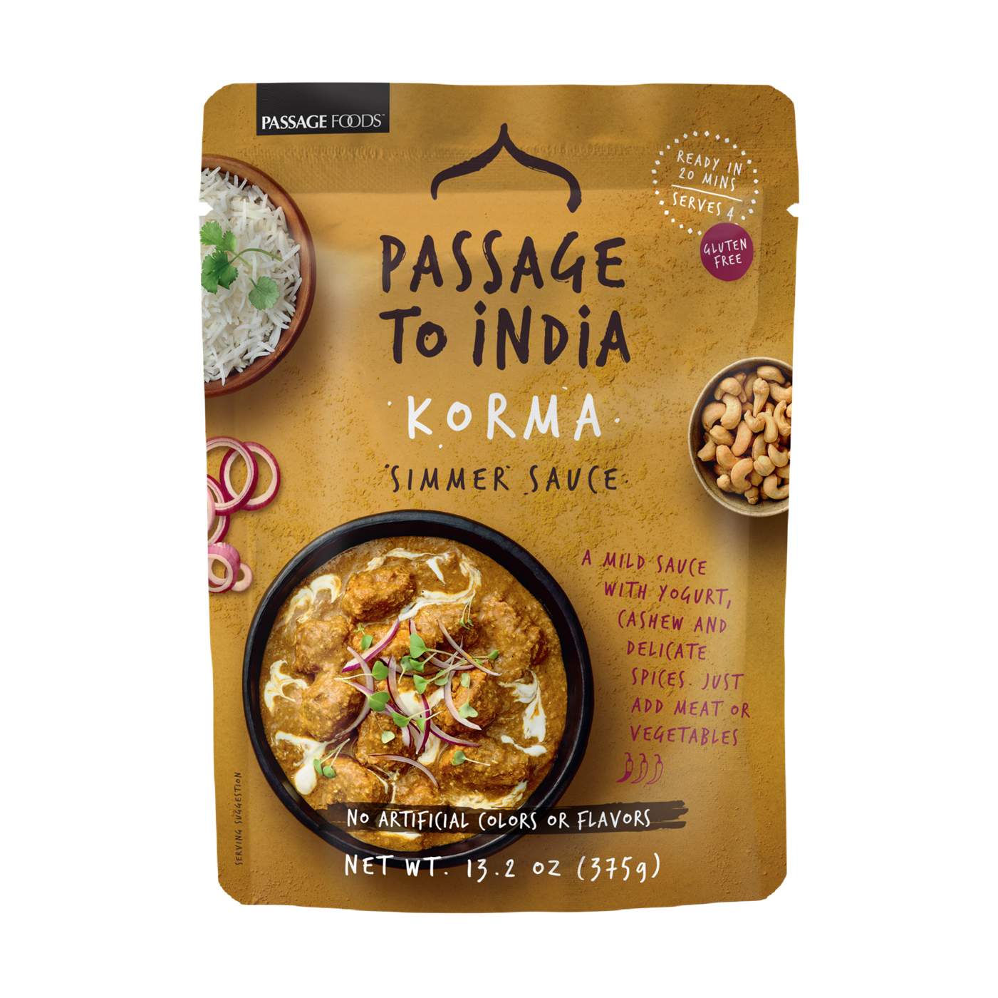 Passage Foods Korma Simmer Sauce; image 1 of 2