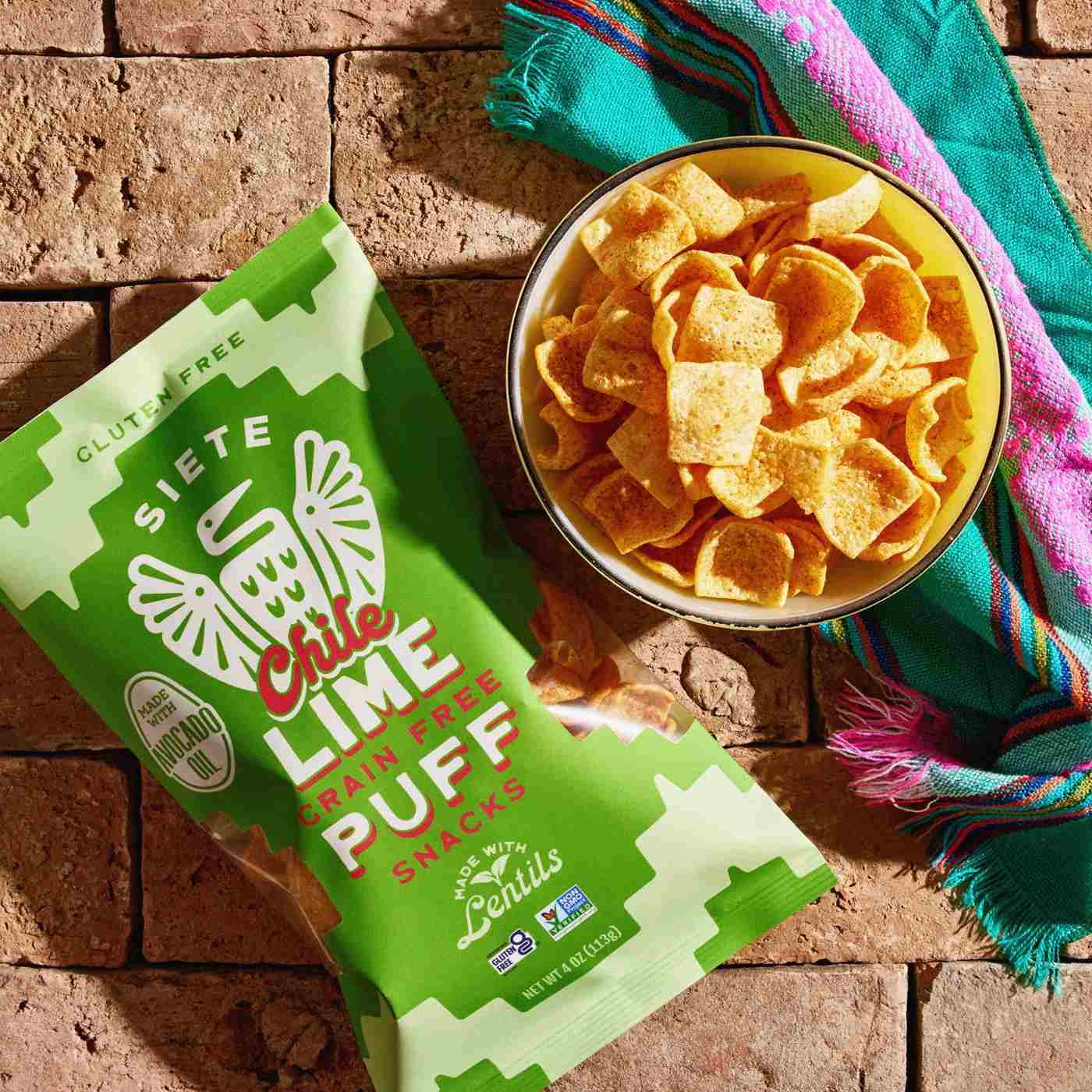 Siete Grain-Free Chile Lime Puffs; image 4 of 5