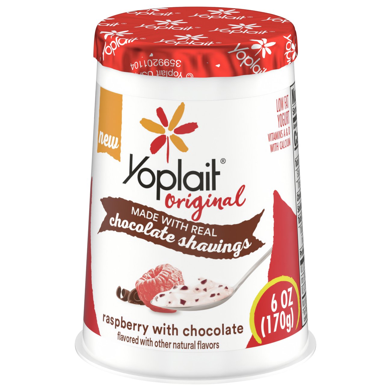 Yoplait Original LowFat Raspberry with Chocolate Yogurt Shop Yogurt