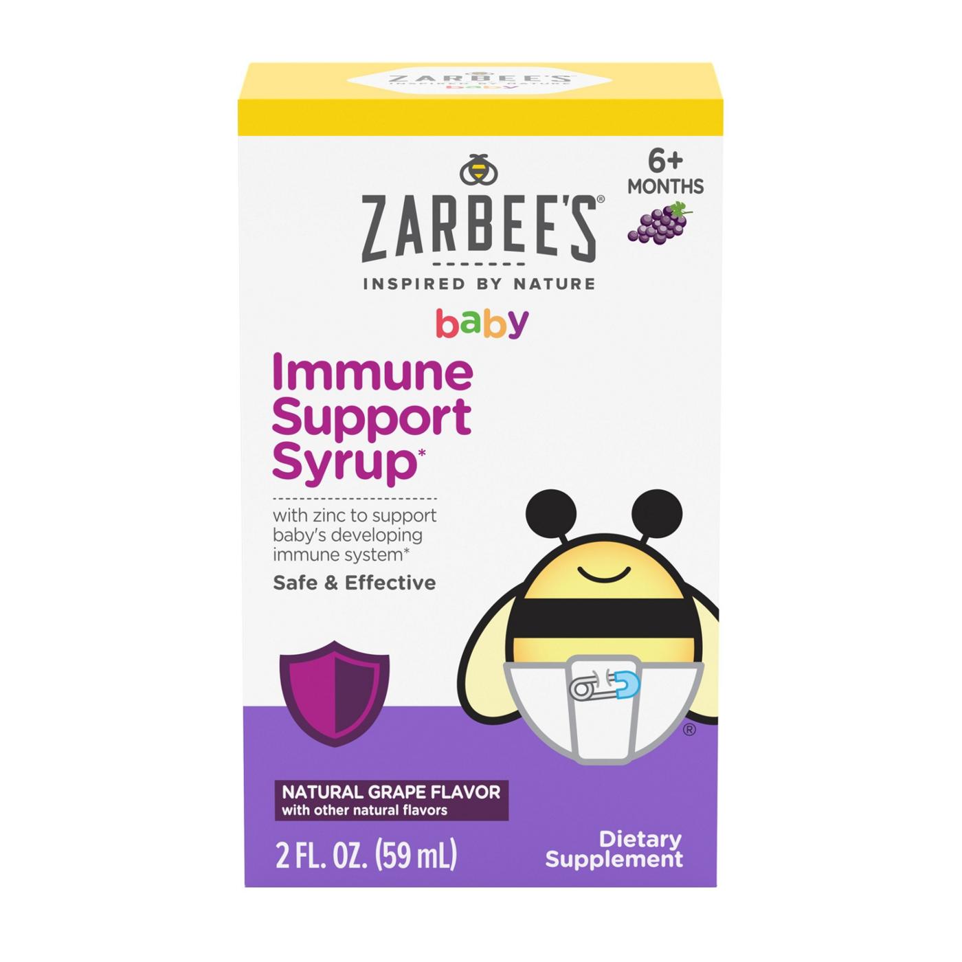 Zarbee's Baby Immune Support Syrup - Grape; image 1 of 5