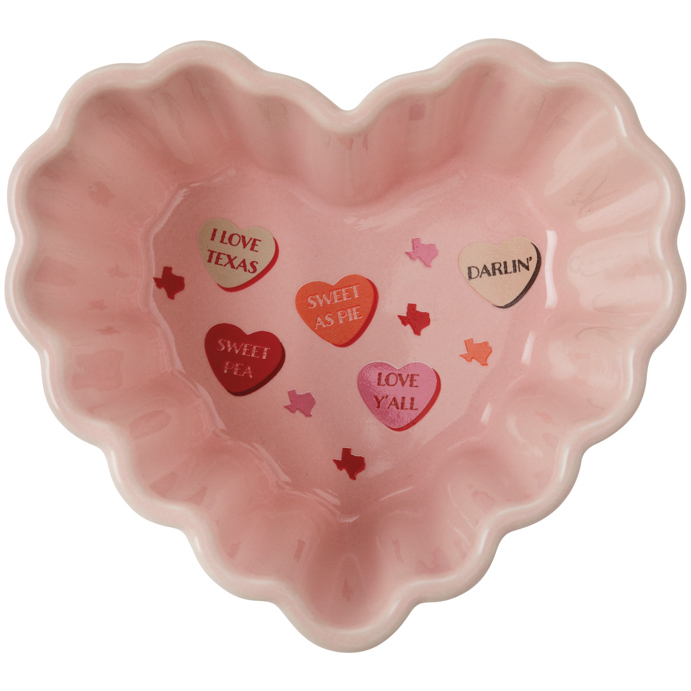Destination Holiday Valentine's Day Conversation Fluted Ramekin Pink