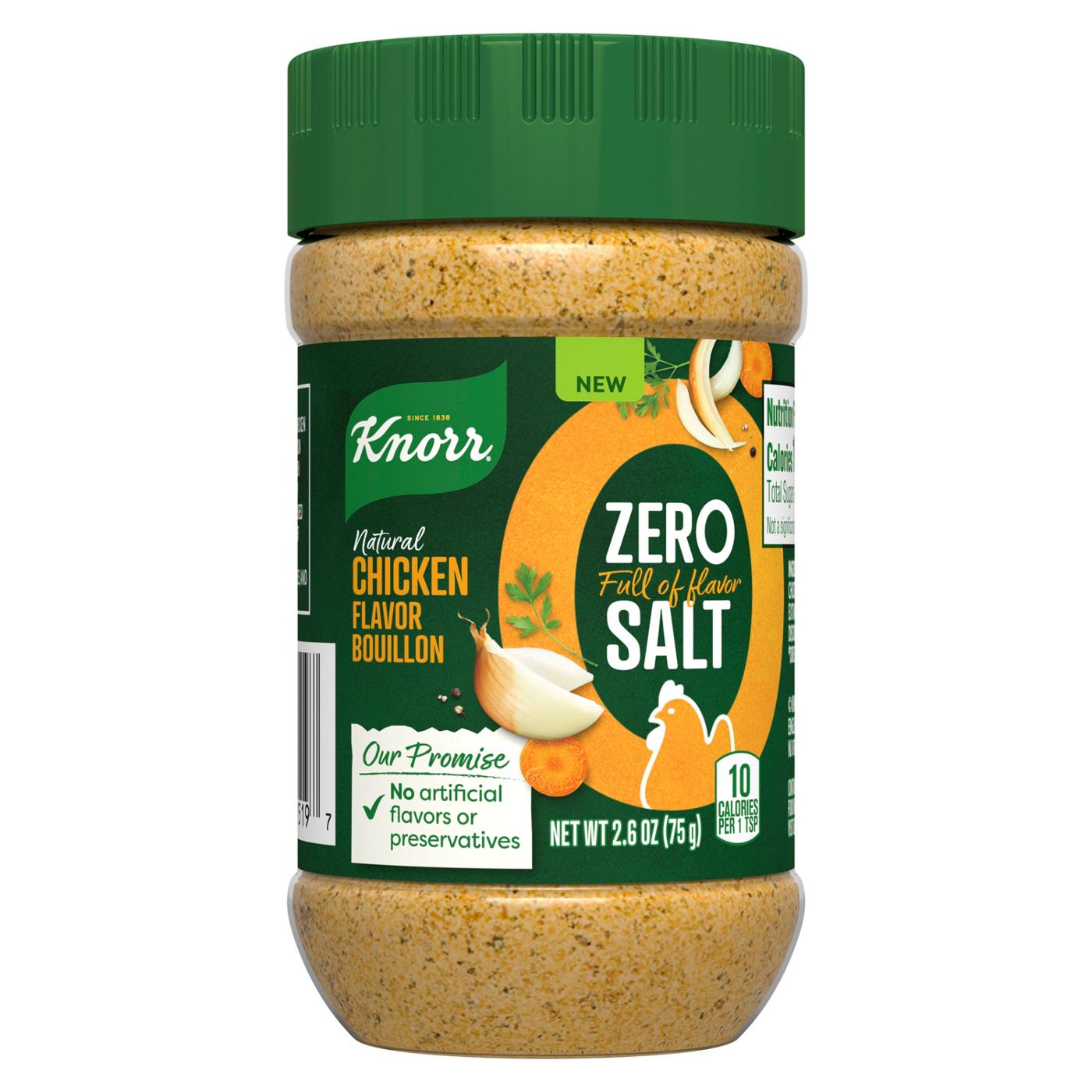 Knorr Zero Salt Powder Bouillon Natural Chicken Flavor Bouillon; image 1 of 5