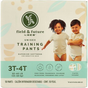 Field & Future by H-E-B Unisex Training Pants - 3T - 4T, 50 ct