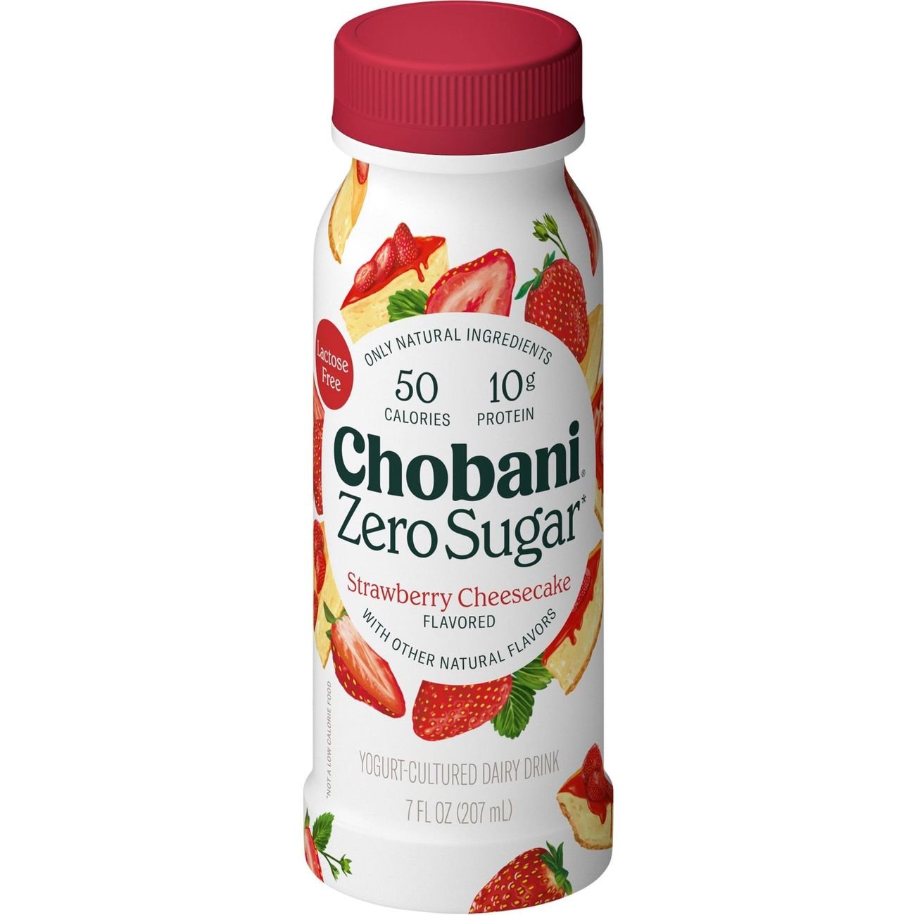 Chobani Zero Sugar Strawberry Cheesecake Yogurt Drink - Shop Yogurt at ...