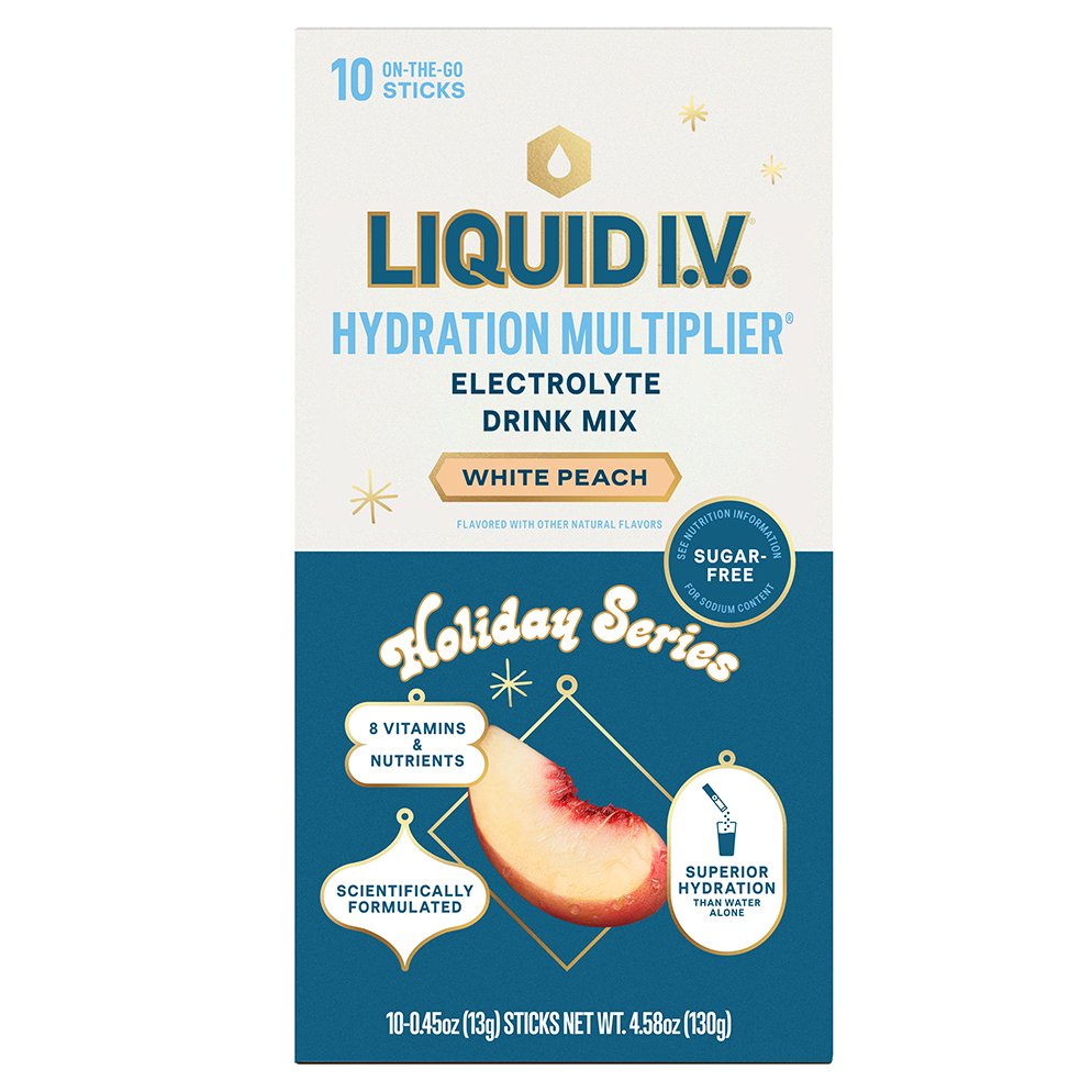 Liquid I.V. Sugar Free Hydration Multiplier Electrolyte Drink Mix White