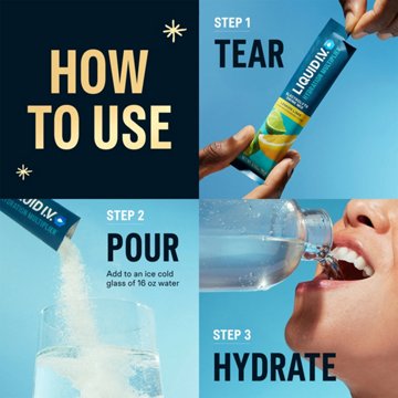 Liquid I.V. Hydration Multiplier Sugar Free Electrolyte Drink Mix Stick Packs - White Peach, 10 ct