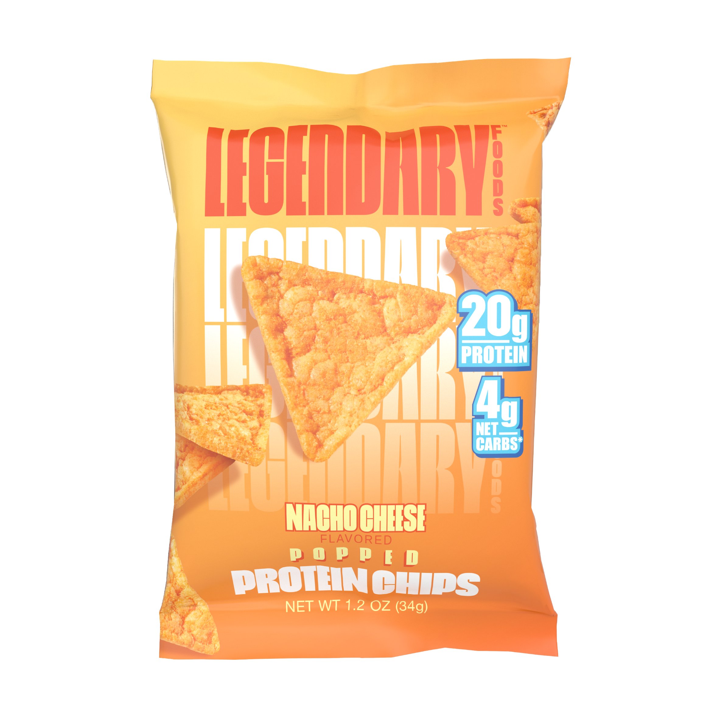 Legendary Foods Nacho Cheese Popped Protein Chips Shop Chips at HEB