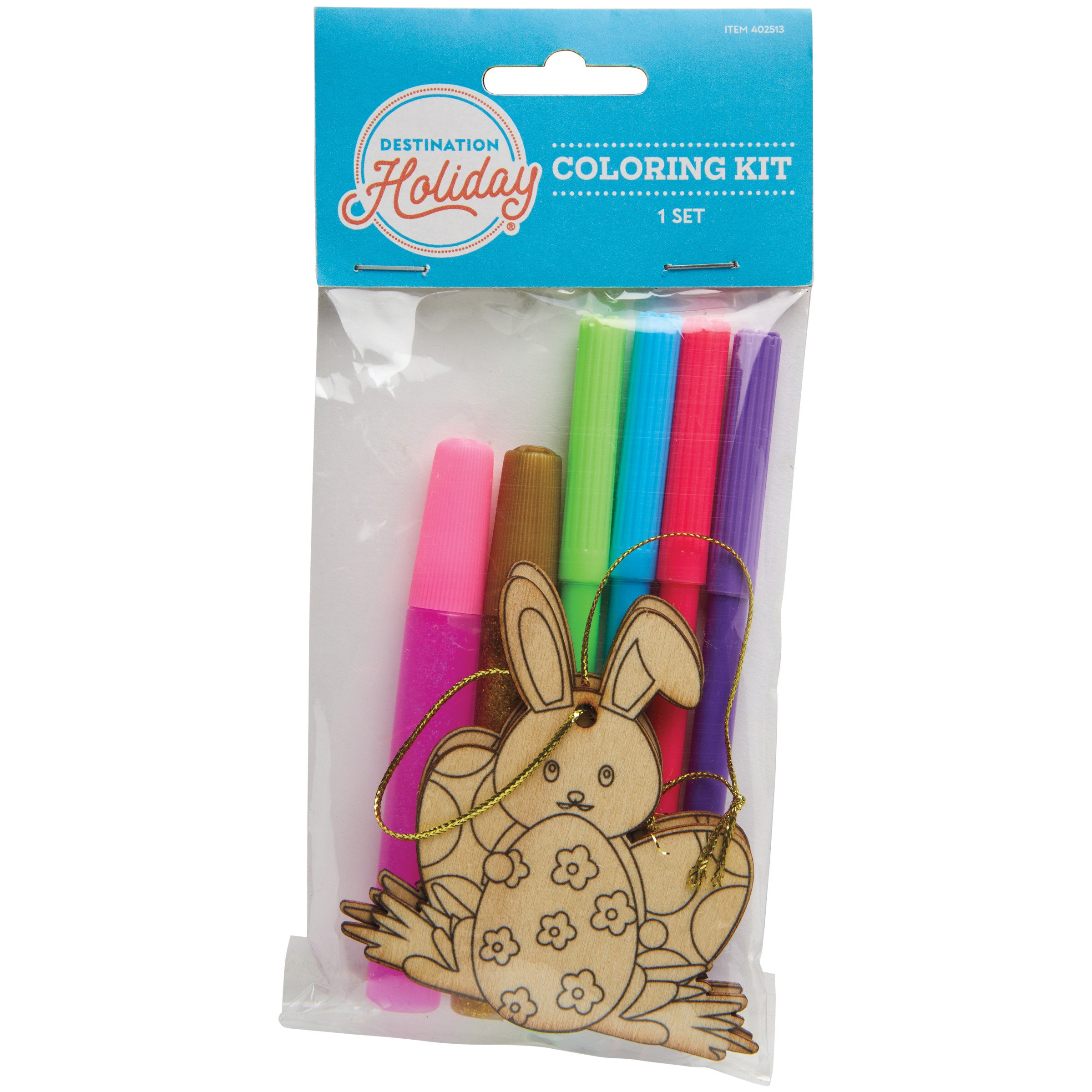 Destination Holiday Wooden Coloring Set - Shop Party decor at H-E-B