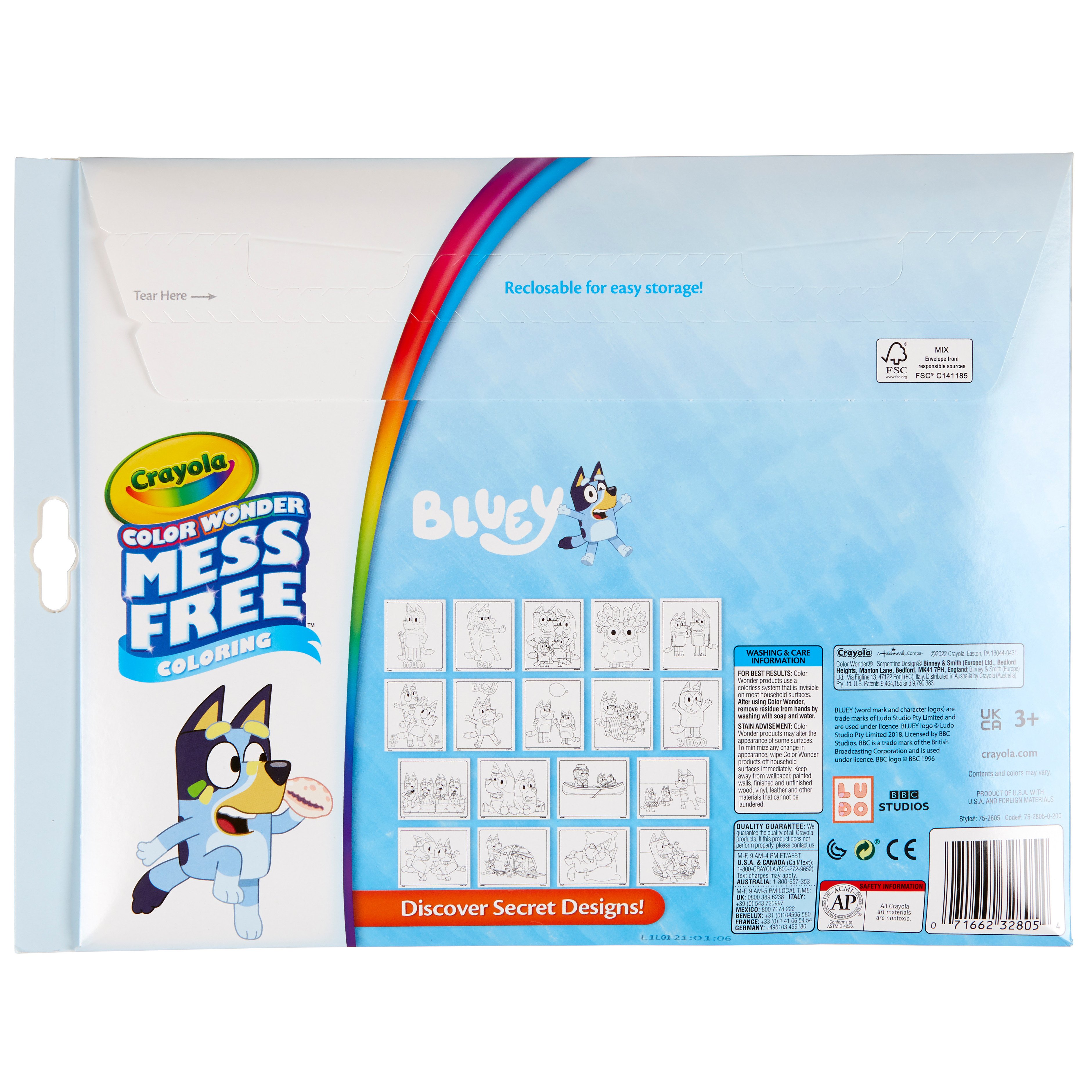 Bluey Crayola Mess Free Color Collection Crayola Bluey Color