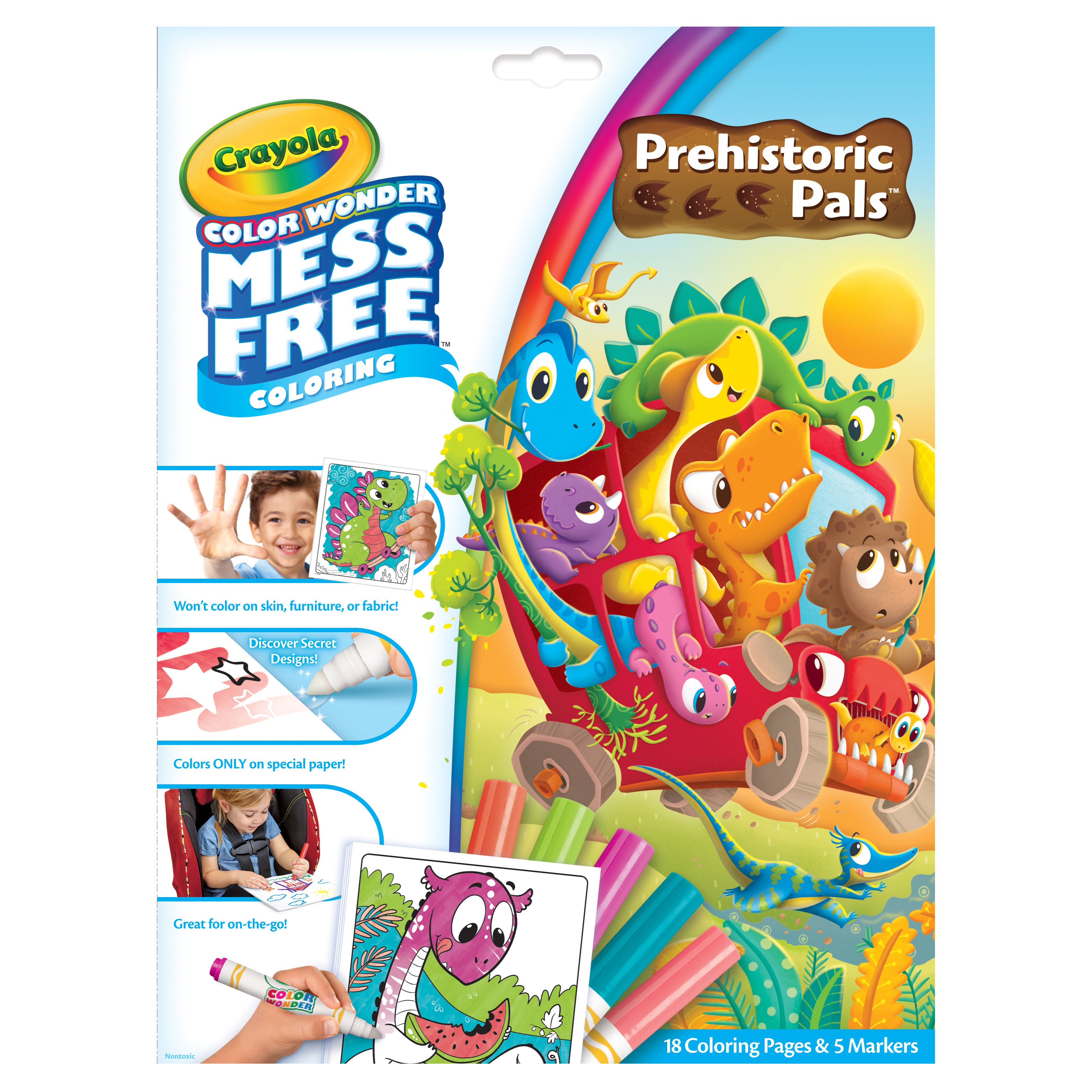 Crayola Prehistoric Pals Color Wonder Mess Free Coloring Kit Shop