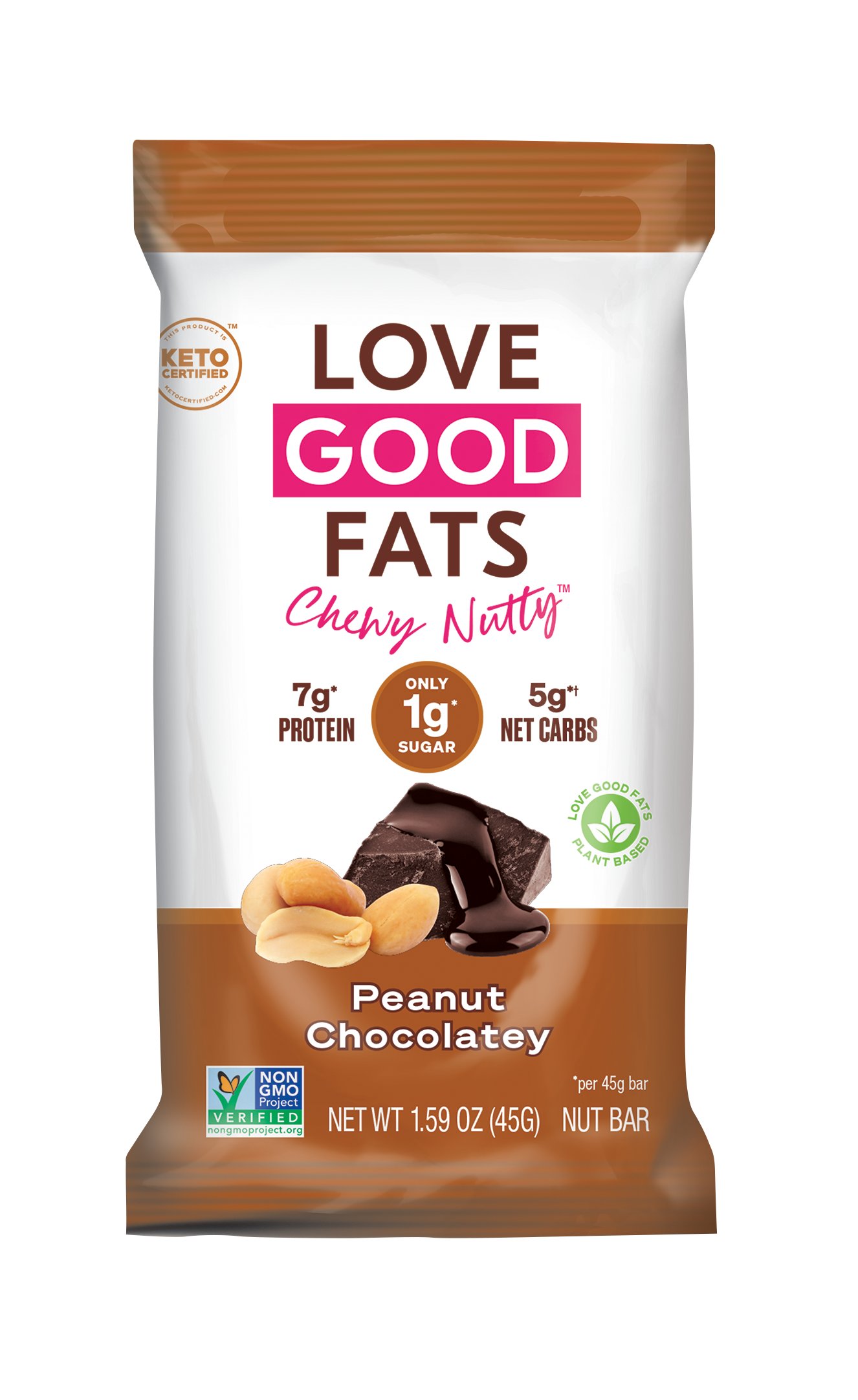 Love Good Fats Chewy Nutty Bars Peanut Chocolatey Shop Diet