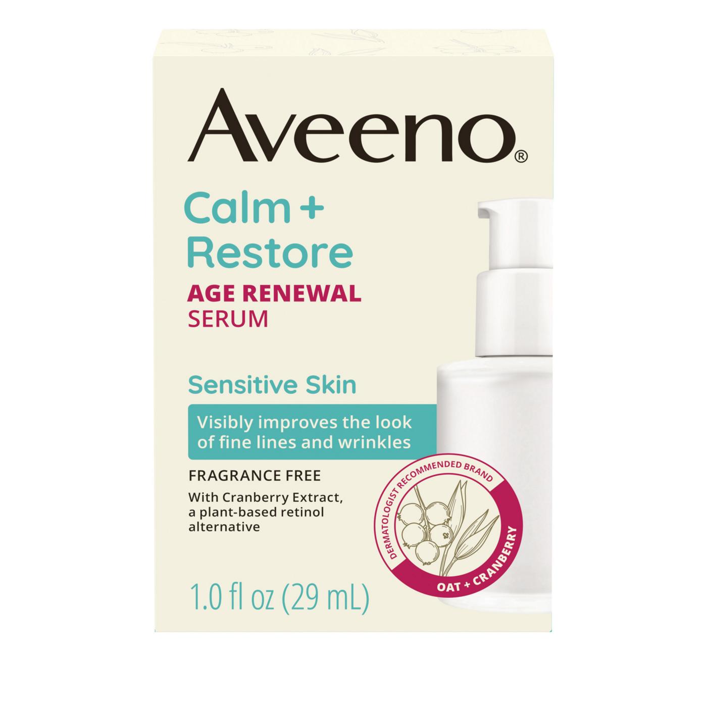 Aveeno Calm + Restore Age Renewal Serum; image 1 of 8