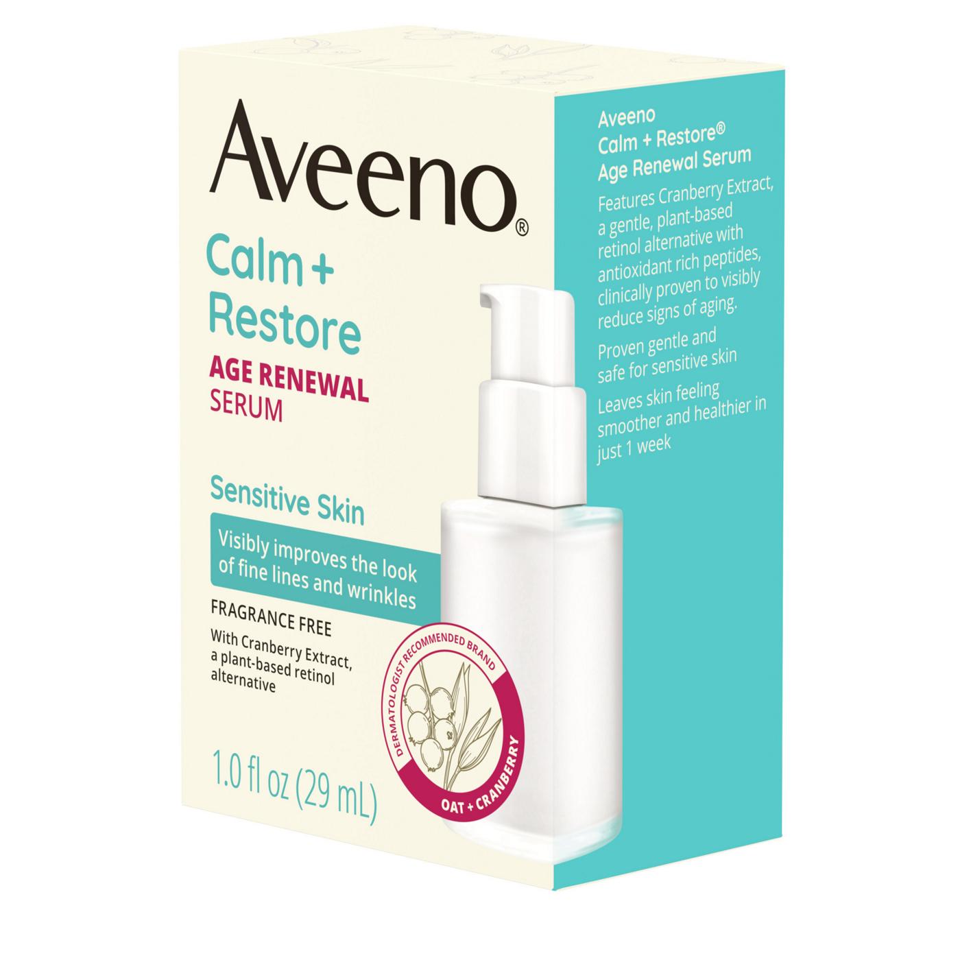 Aveeno Calm + Restore Age Renewal Serum; image 3 of 8