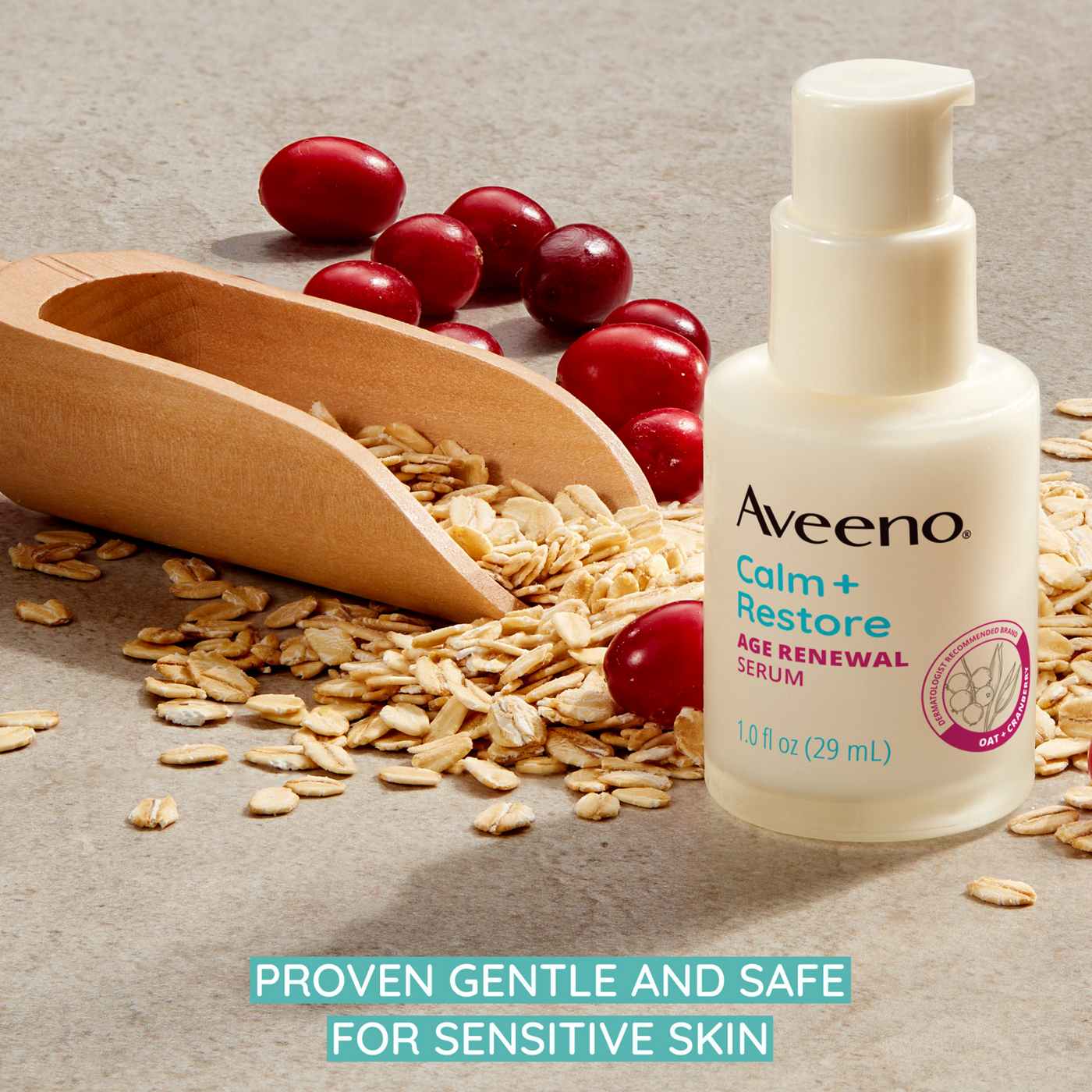 Aveeno Calm + Restore Age Renewal Serum; image 5 of 8