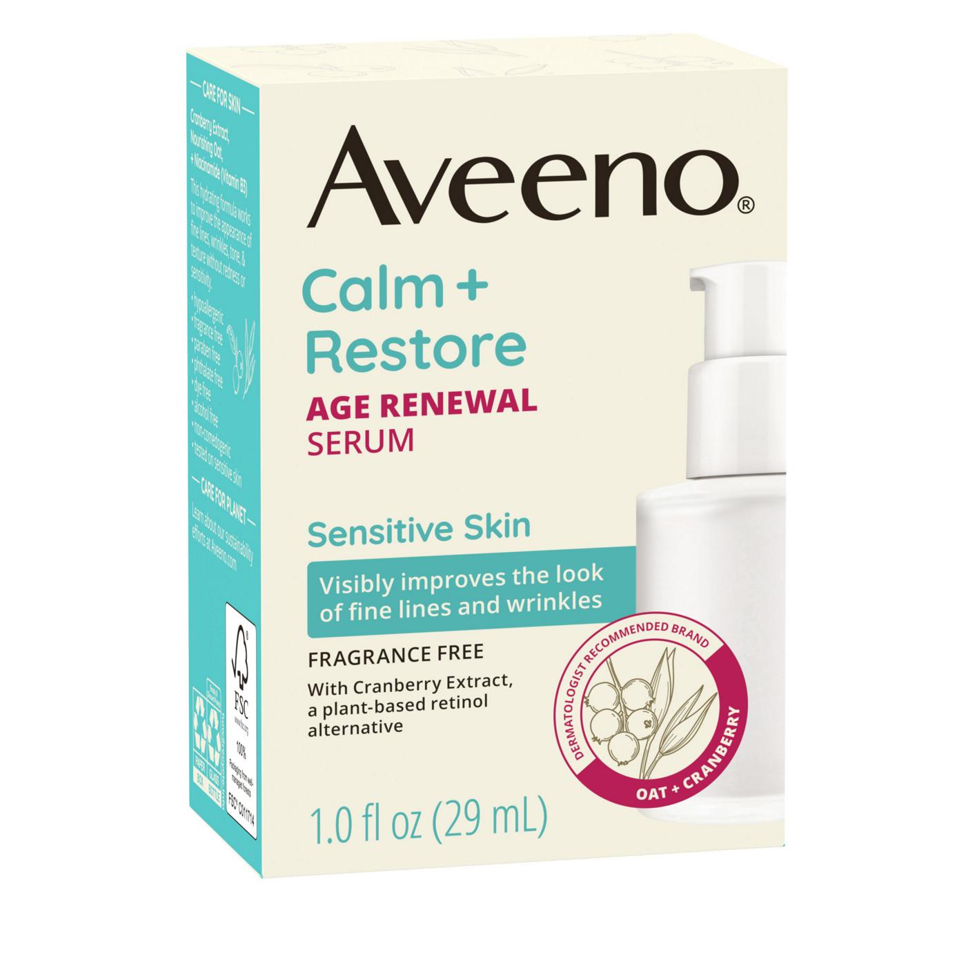 Aveeno Calm + Restore Age Renewal Serum; image 7 of 8