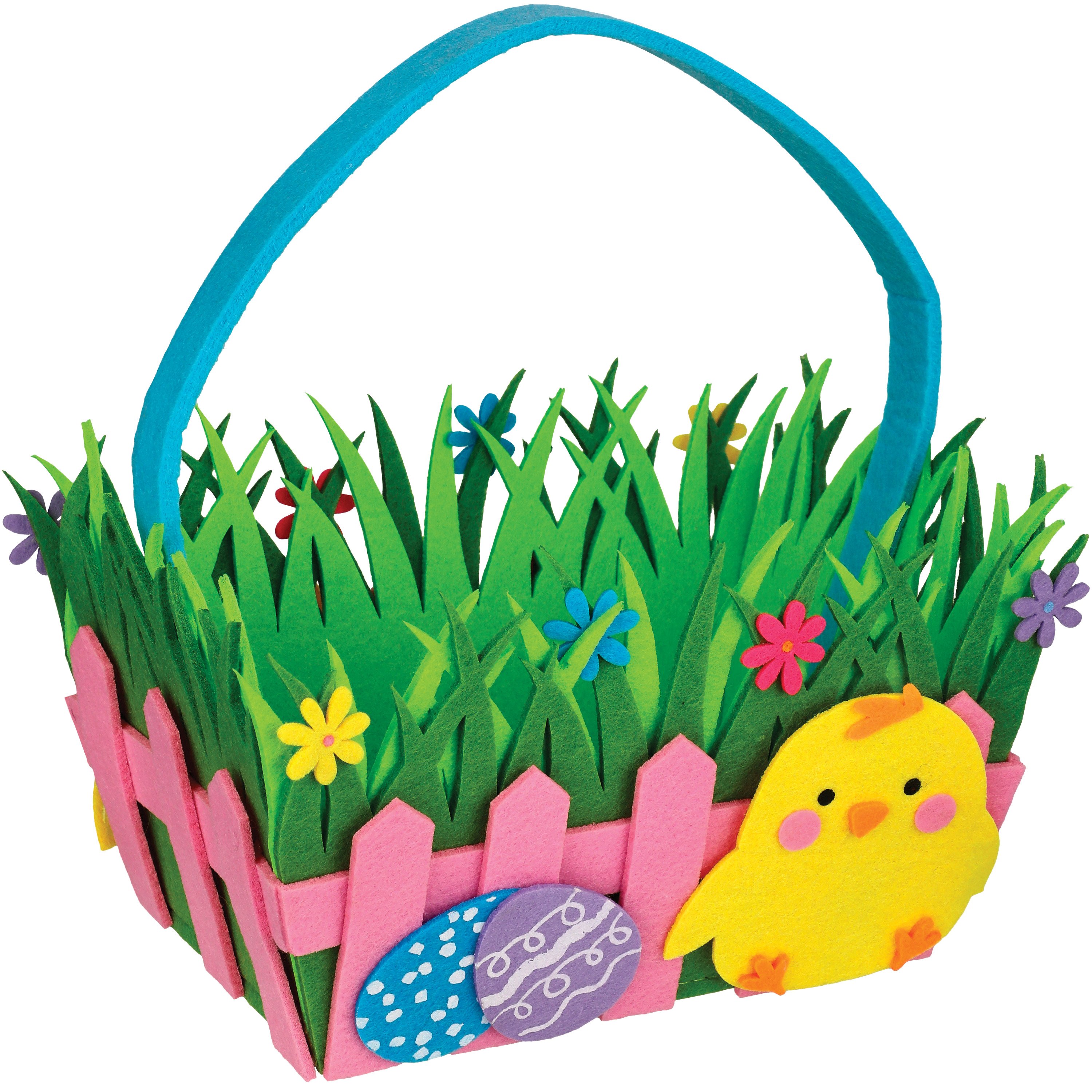 Destination Holiday Felt Easter Egg Basket Shop Seasonal decor at HEB