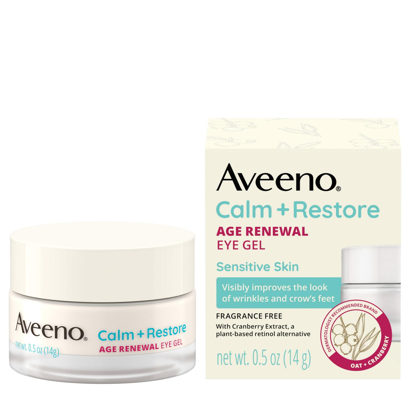 Aveeno Calm + Restore Age Renewal Eye Gel; image 4 of 8