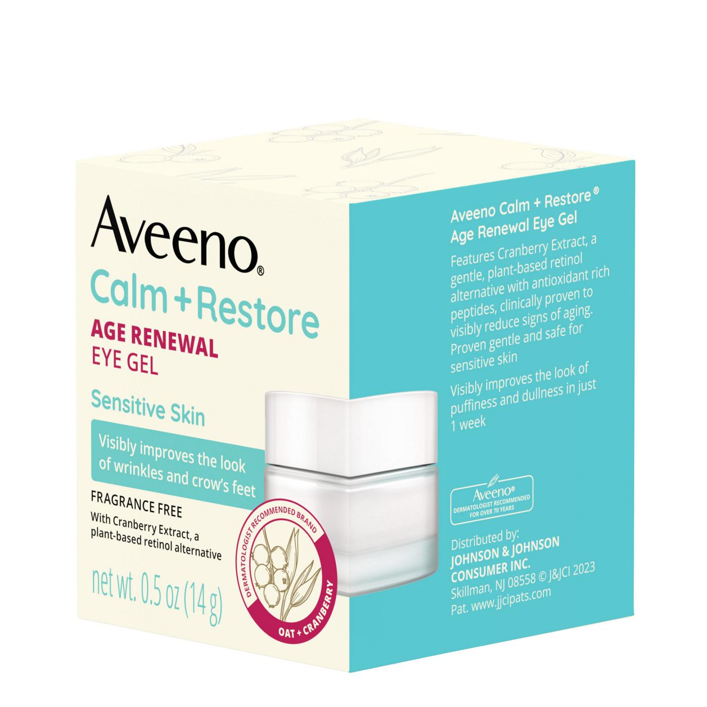 Aveeno Calm + Restore Age Renewal Eye Gel; image 6 of 8