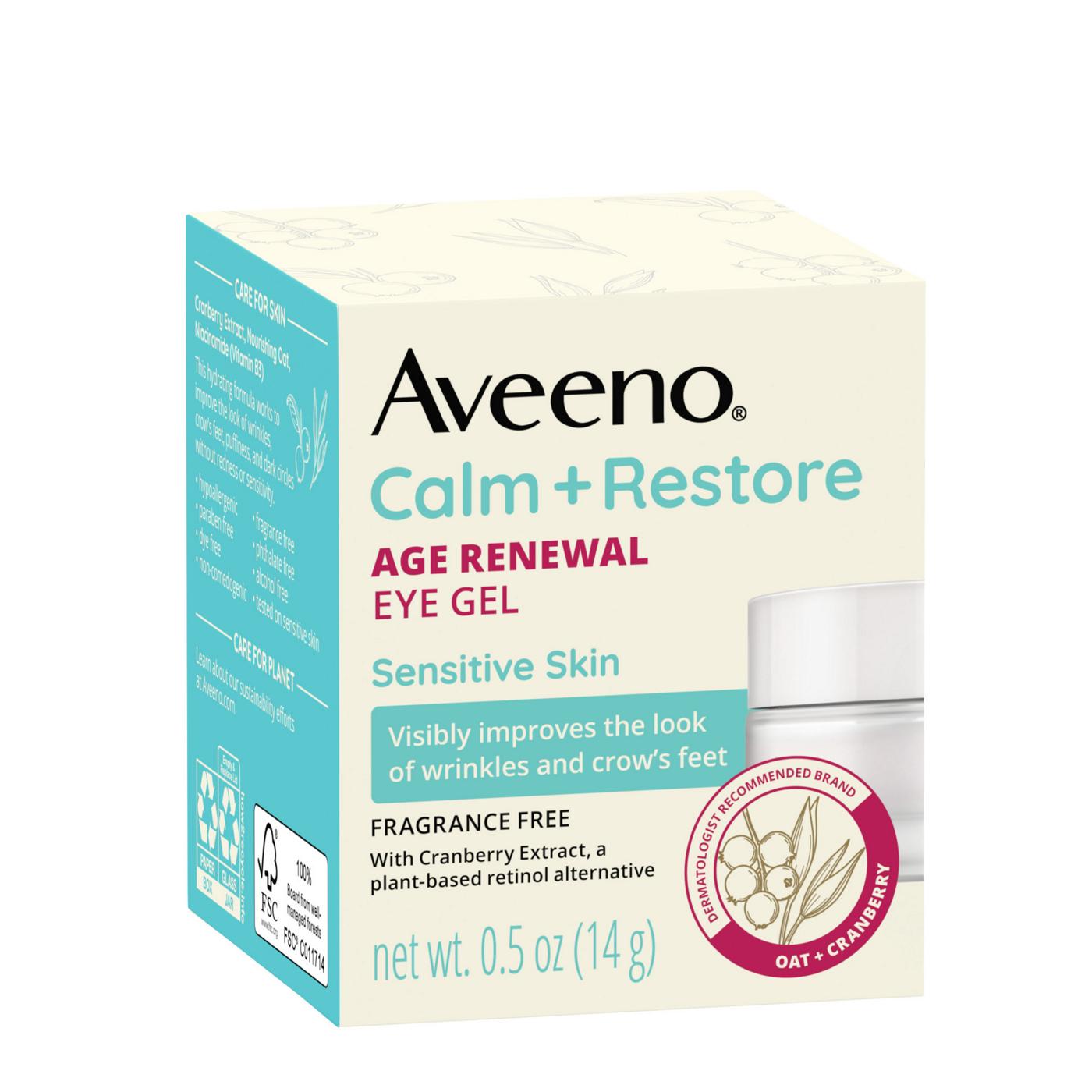 Aveeno Calm + Restore Age Renewal Eye Gel; image 7 of 8