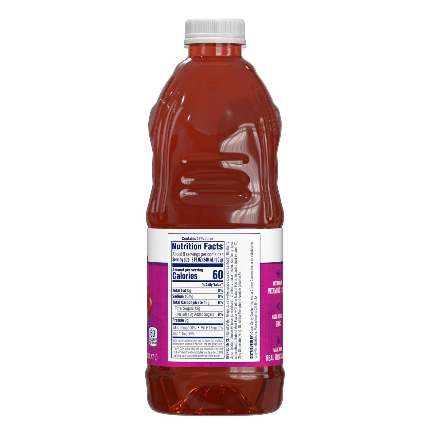 Ocean Spray Immunity Cranberry Blueberry Acai Flavored Juice Drink; image 2 of 7