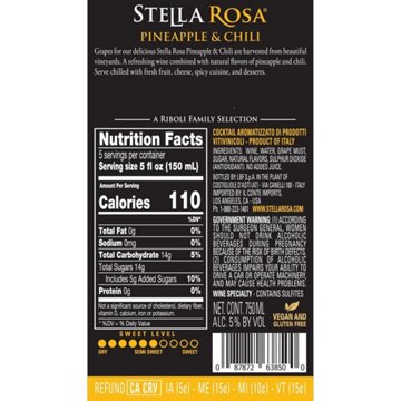 Stella Rosa Pineapple Chili Prestige Direct White Wine, 750 mL