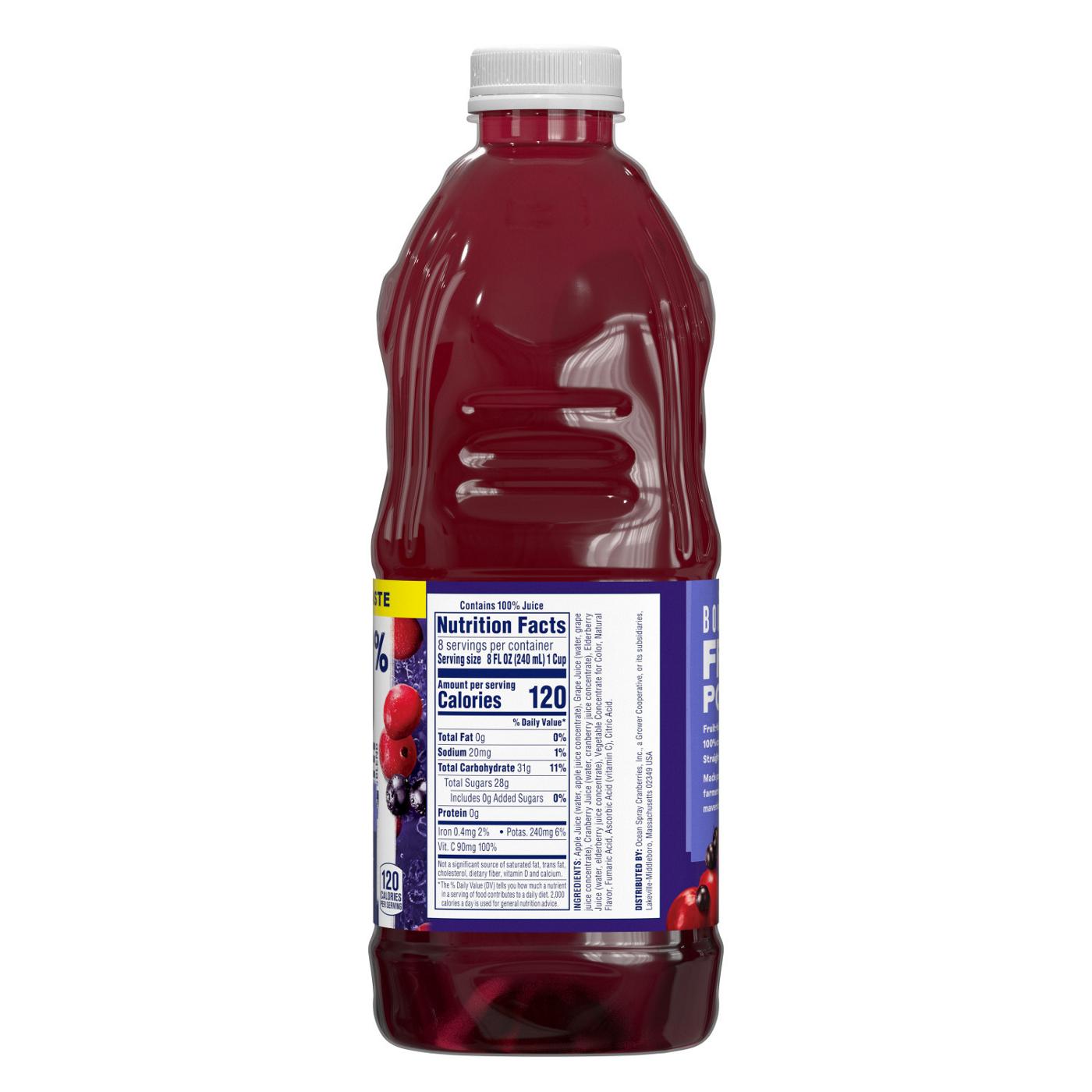 Ocean Spray 100% Juice Cranberry Elderberry Juice Blend; image 7 of 7