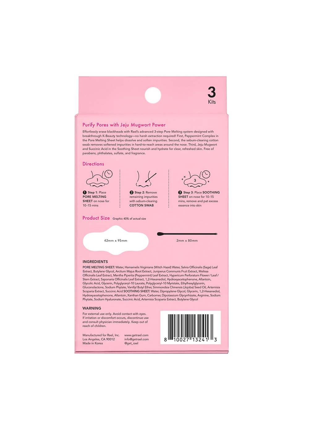 Rael Beauty Miracle Patch 3-Step Pore Melting Pack; image 2 of 2