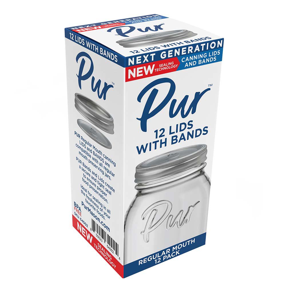 Pur Mason Regular Mouth Canning Lids with Bands Shop Canning supplies at HEB