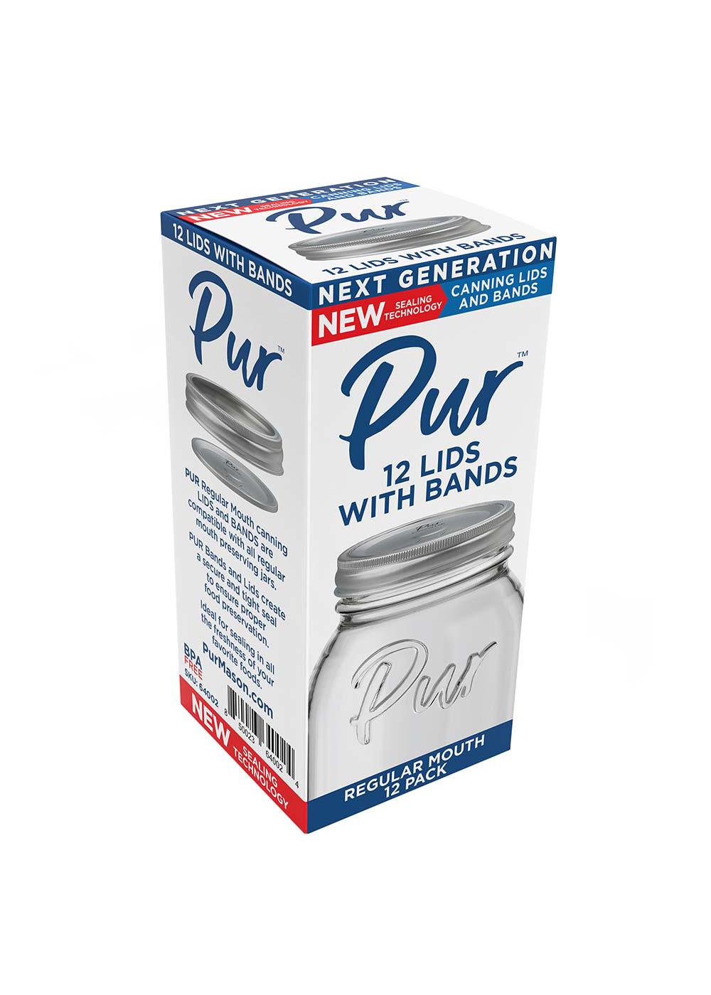 Pur Mason Regular Mouth Canning Lids with Bands; image 1 of 2