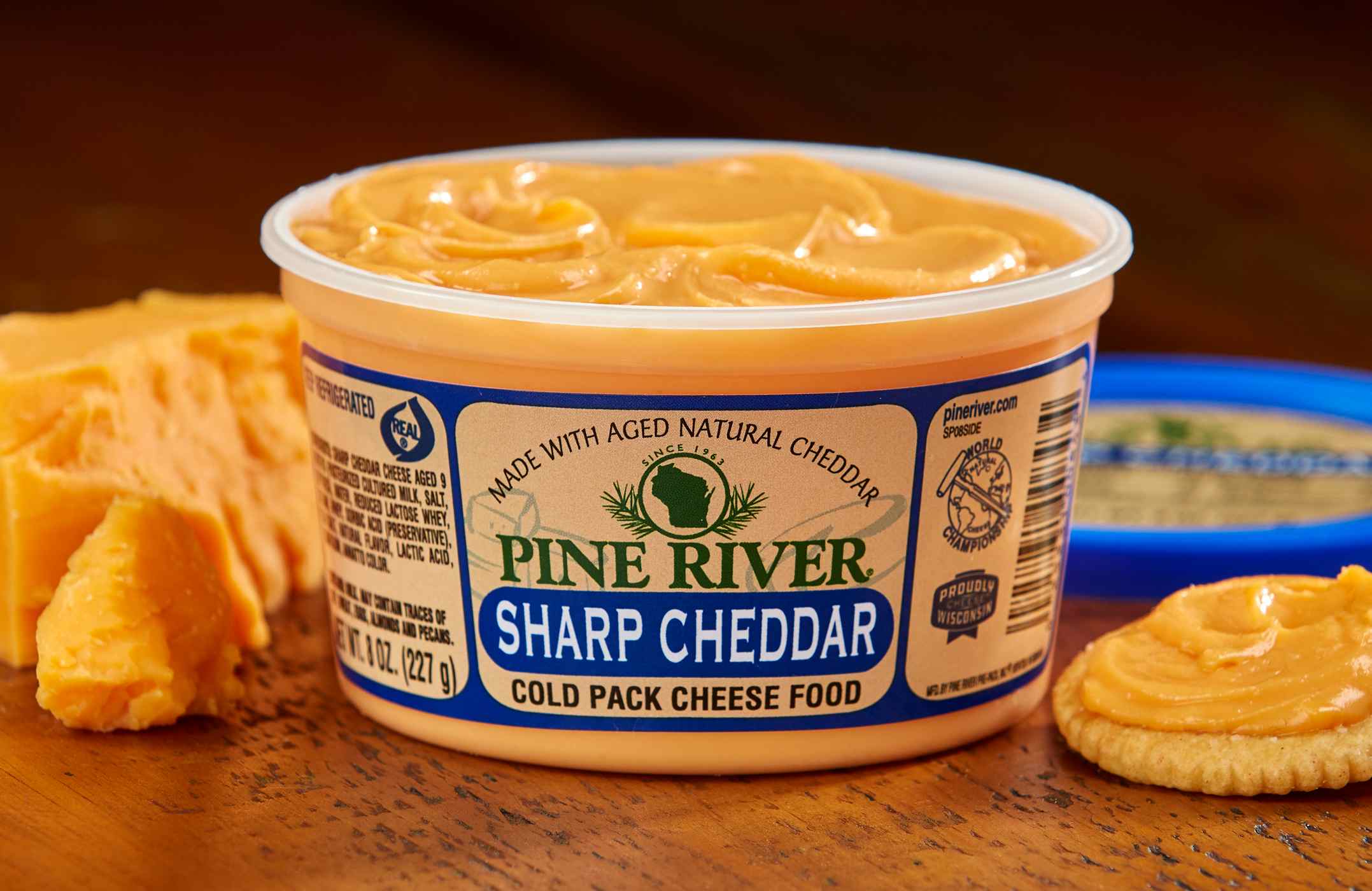 Pine River Sharp Cheddar Spread; image 2 of 3