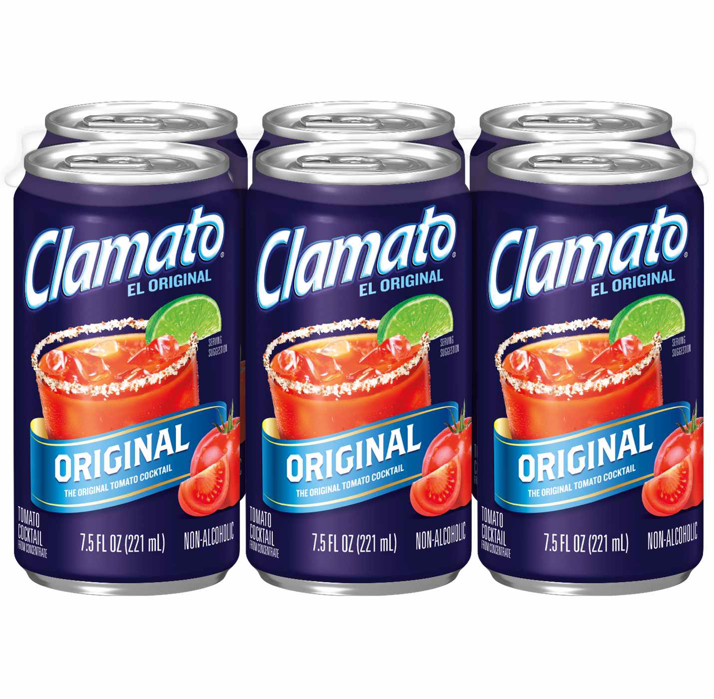 Clamato Original Tomato Cocktail 7.5 oz Cans; image 1 of 2