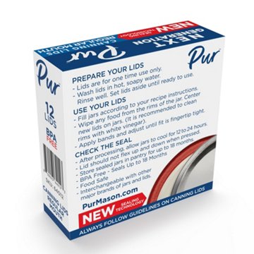 Pur Mason Regular Mouth Canning Lids, 12 ct