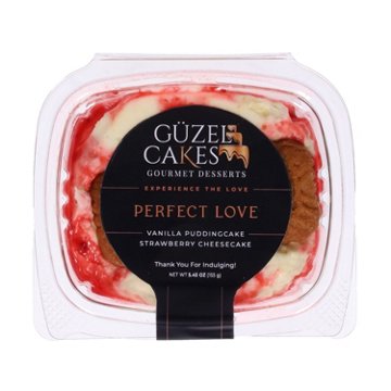 Guzel Cakes Strawberry Cheesecake Gourmet Dessert - Perfect Love, 5.45 oz