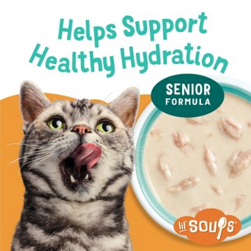 Friskies Purina Friskies Natural, Grain Free Senior Broth Wet Cat Food Lickable Cat Treats, Lil' Soups Skipjack Tuna