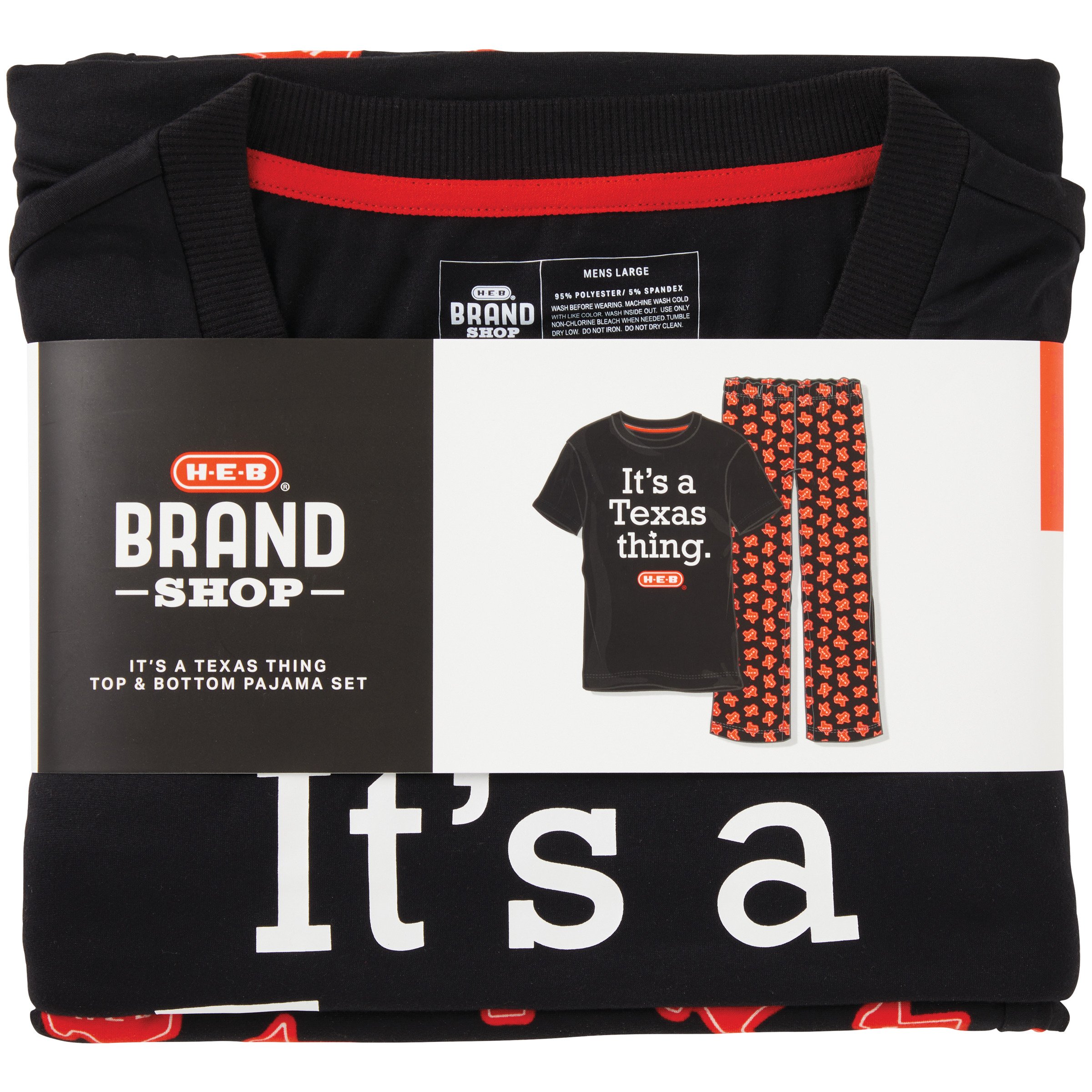 H-E-B Brand Shop It's A Texas Thing Men's Pajama Set - Shop Shirts ...