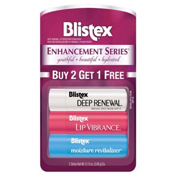 Blistex Enhancement Series Lip Protectant, 3 ct