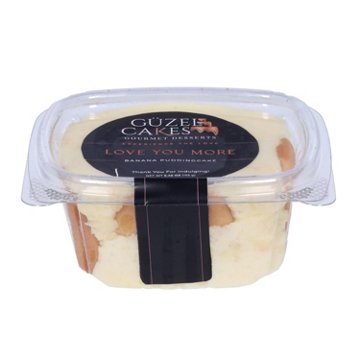 Guzel Cakes Banana Pudding Gourmet Dessert - Love You More, 5.45 oz
