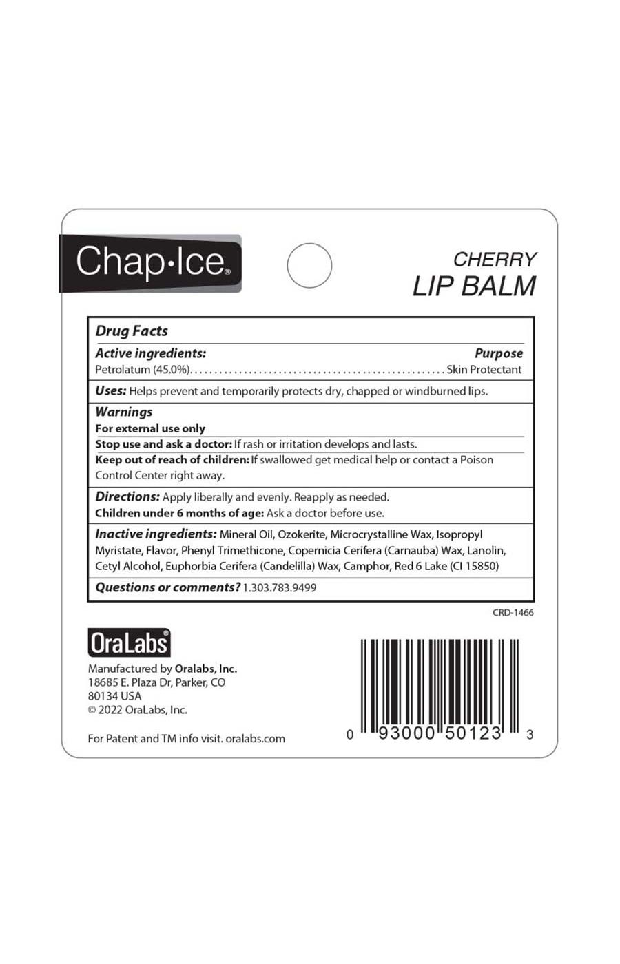 Chap-Ice Lip Balm - Cherry; image 2 of 2