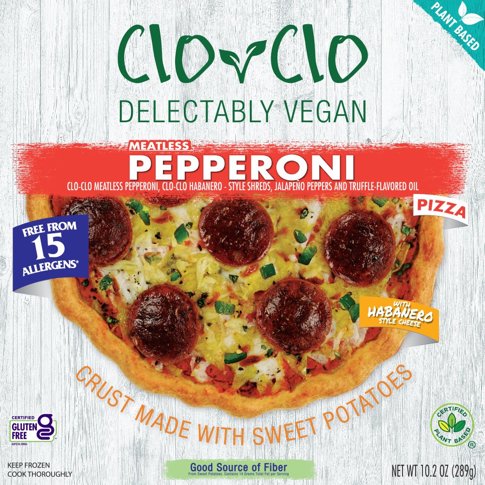 CloClo Vegan Frozen Pizza Spicy Meatless Pepperoni Shop Pizza at HEB