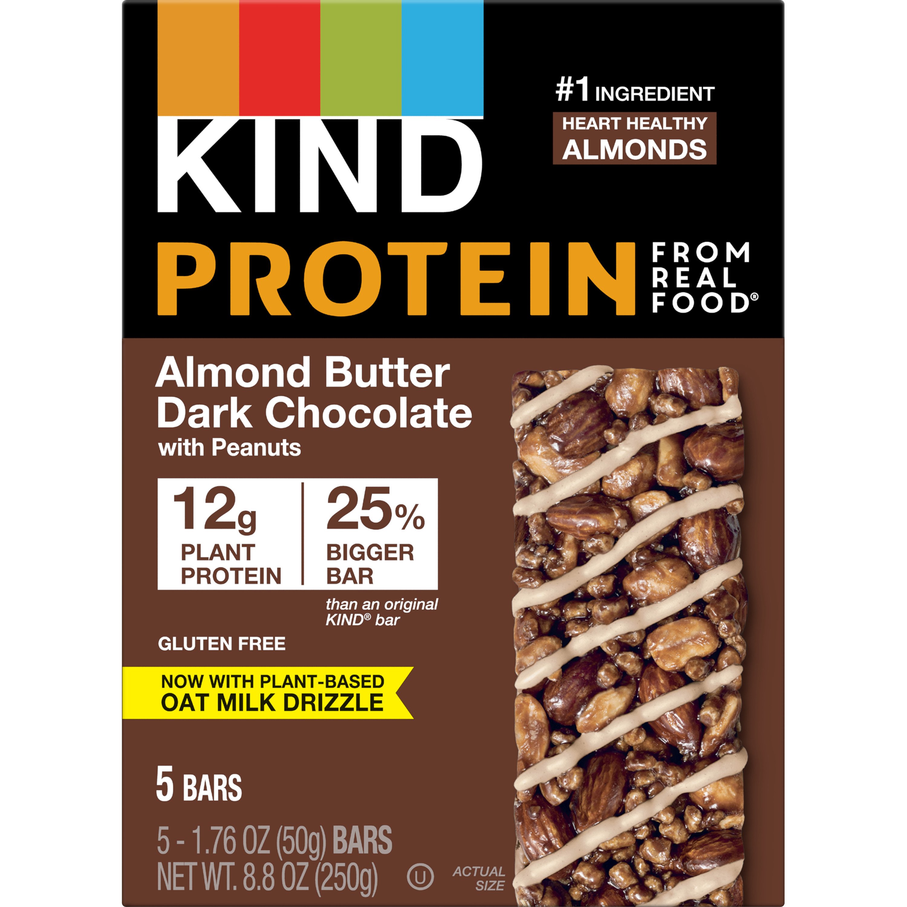 Kind 12g Protein Bars Almond Butter Dark Chocolate Shop Granola